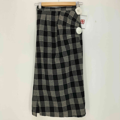 コムデギャルソン COMME des GARCONS AD表記無 チェック柄 ウールスカート レディース JPN:S