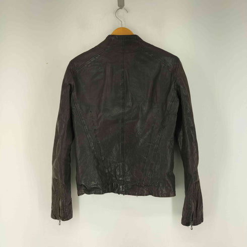 ユリウス JULIUS 09AW LAMB LEATHER JACKET シングルライダースジャケット メンズ JPN:1