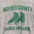 ~90s シングルステッチ SNYDER COUNTY CANCER ROLLATHON フロントラバープリントS/S TEE メンズ