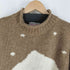 ユナイテッドカラーズオブベネトン UNITED COLORS OF BENETTON 刺繍モックネックウールニット メンズ