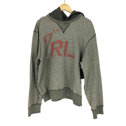 ポロバイラルフローレン Polo by RALPH LAUREN 90s 染み込みプリント Vガゼット後付けパーカー メンズ JPN:XL