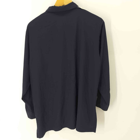 H.FEEL 総柄金ボタン L/S シャツ レディース