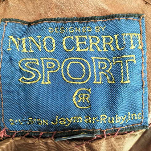 セルッティ NINO CERRUTI リアルレザージャケット メンズ 44R