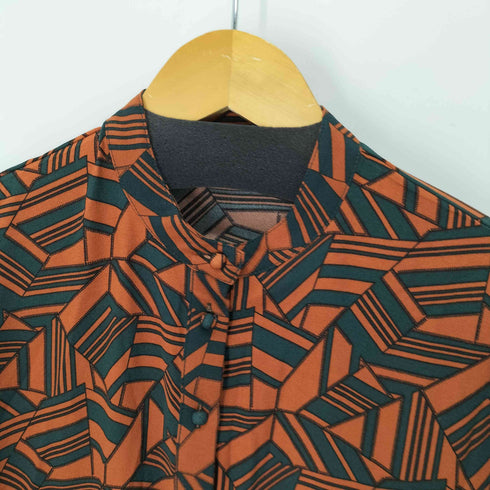 総柄 L/S ワンピース レディース