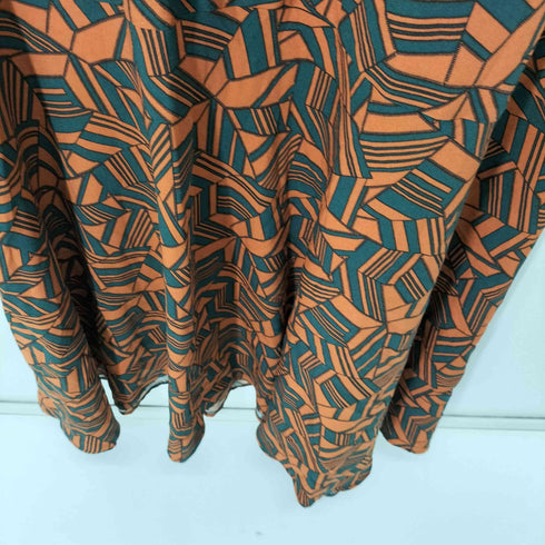 総柄 L/S ワンピース レディース