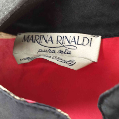 マリナリナルディ marina rinaldi 総柄シルクシャツ レディース 17