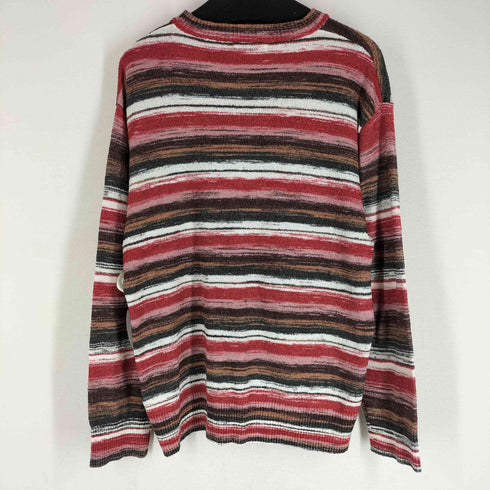 ザラ ZARA マルチカラーボーダーニット メンズ import:L