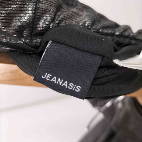 ジーナシス JEANASIS グリッタープリーツロングスカート レディース FREE