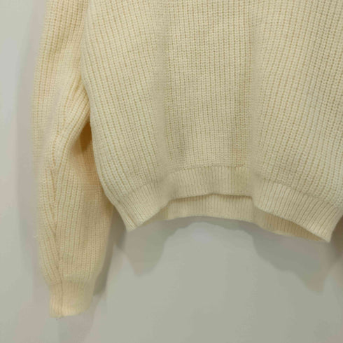 neam fulfill my dream 2023SS puff sleeve knit polo ivory レディース