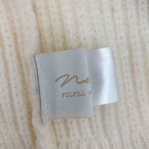 neam fulfill my dream 2023SS puff sleeve knit polo ivory レディース