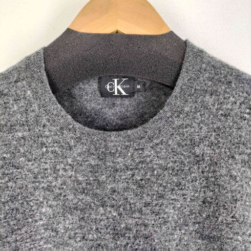 カルバンクライン CALVIN KLEIN ステッチデザインウールニット レディース import:M