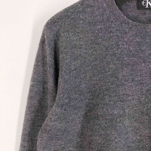 カルバンクライン CALVIN KLEIN ステッチデザインウールニット レディース import:M
