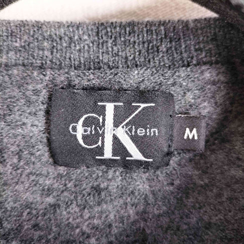 カルバンクライン CALVIN KLEIN ステッチデザインウールニット レディース import:M