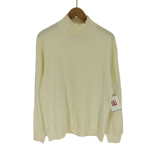 ユナイテッドアローズグリーンレーベルリラクシング UNITED ARROWS green label relaxing SC C/A ワッフル ハイネック LS カットソー モックネック メンズ JPN:S