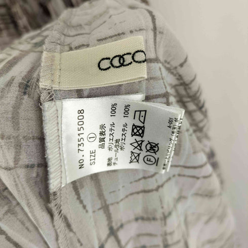 ココディール COCO DEAL チェックプリントプリーツワンピース レディース JPN:1