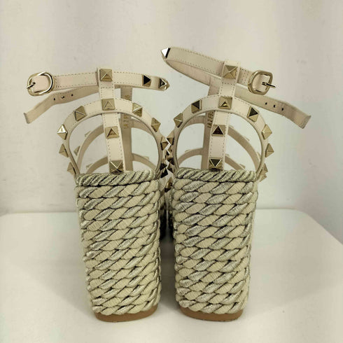 ヴァレンティノガラヴァーニ VALENTINO GARAVANI ウェッジサンダル ROCKSTUD レディース EUR:36