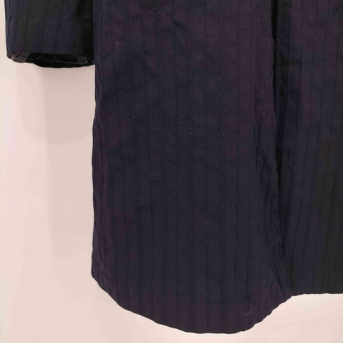 コムデギャルソンコムデギャルソン COMME des GARCONS COMME des GARCONS 16SS ポリ縮絨 ストライプ 3B チェスターコート レディース JPN:S