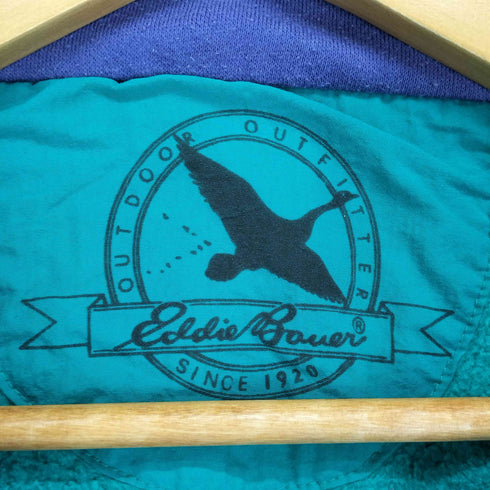 エディーバウアー Eddie Bauer クレイジーパターン ハーフジップ プルオーバー メンズ import:L