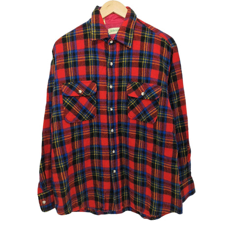 セントジョンズベイ STJOHNS BAY 80-90s チェック柄 ネルシャツ メンズ import:L
