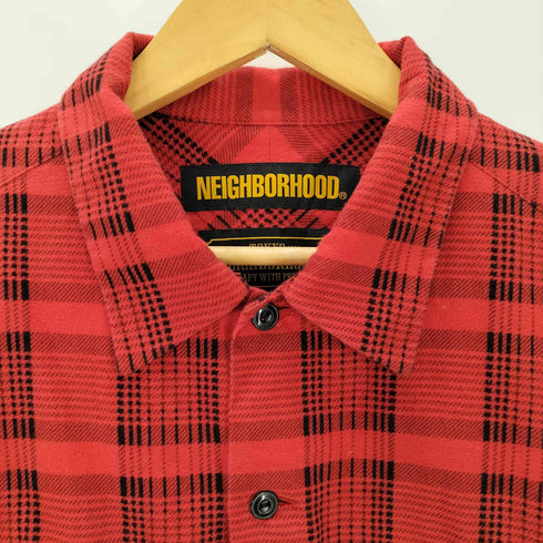 ネイバーフッド NEIGHBORHOOD 19SS B&C / C-SHIRT 両フラップ チェック柄フランネルシャツ メンズ JPN:XL