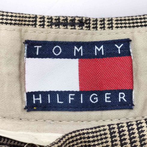 トミーヒルフィガー TOMMY HILFIGER 80-90s グレンチェック コットンスラックス メンズ 36/32