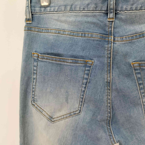 ダンケシェーン Danke Schon 21SS 裾ジップ ダメージ加工 スキニー デニムパンツ メンズ 30