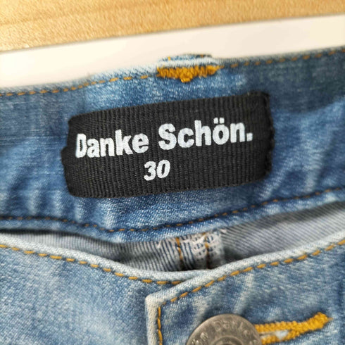 ダンケシェーン Danke Schon 21SS 裾ジップ ダメージ加工 スキニー デニムパンツ メンズ 30