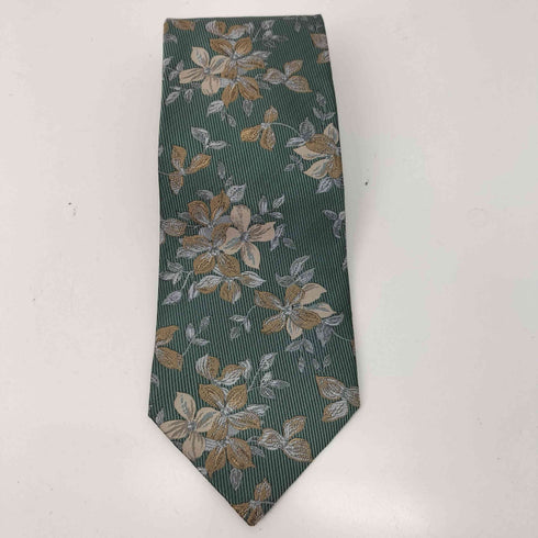イヴサンローラン Yves Saint Laurent 花刺繍総柄ネクタイ メンズ