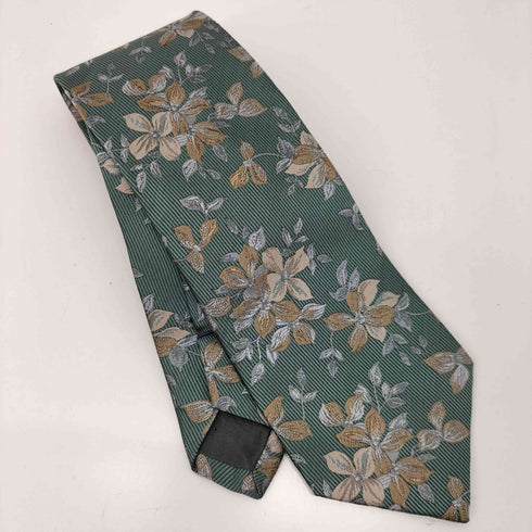 イヴサンローラン Yves Saint Laurent 花刺繍総柄ネクタイ メンズ