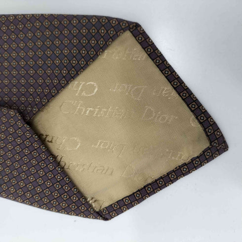 クリスチャンディオール Christian Dior 総柄シルクネクタイ メンズ