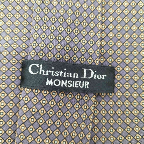 クリスチャンディオール Christian Dior 総柄シルクネクタイ メンズ