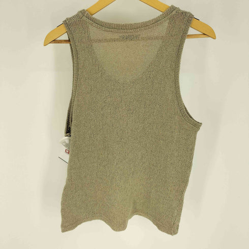 ザラ ZARA コットン ポリ ローゲージ ニット タンクトップ メンズ import:S
