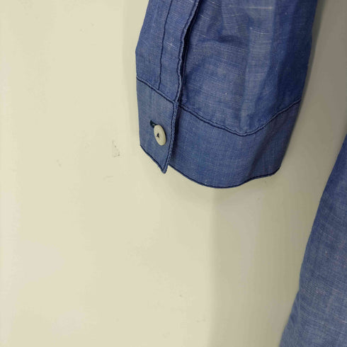 ドレステリア DRESSTERIOR ハーフボタン ミディ丈 シャンブレー シャツワンピース レディース