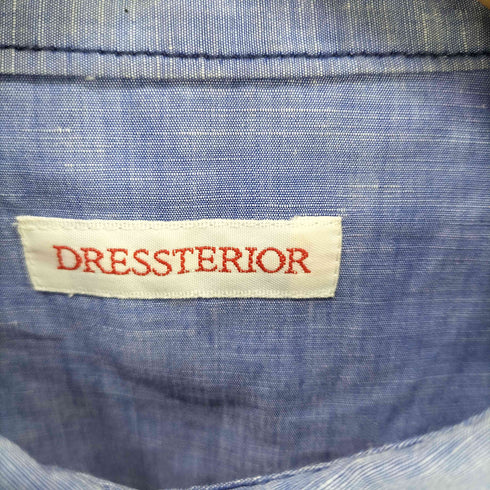 ドレステリア DRESSTERIOR ハーフボタン ミディ丈 シャンブレー シャツワンピース レディース