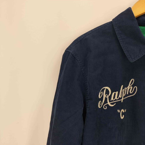 ポロバイラルフローレン Polo by RALPH LAUREN レターマン ジャケット コーデュロイ サテン リバーシブル メンズ JPN:S