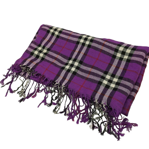 パシュミナ PASHMINA カシミヤ パシュミナ100% チェック柄 ストール レディース