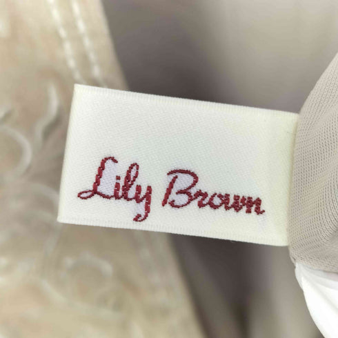 リリーブラウン Lily Brown ベロア刺繍ガウン レディース FREE