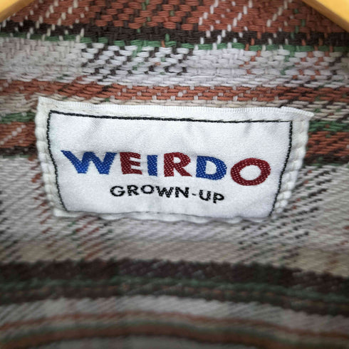 ウィアード WEIRDO 23AW FUCK U - L/S CHECK SHIRTS メンズ JPN:S