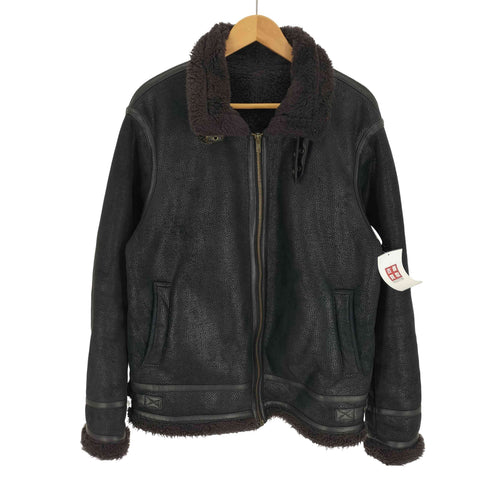 D'HOMME A HOMME B-3 フェイクレザー ボアジャケット メンズ JPN:XL