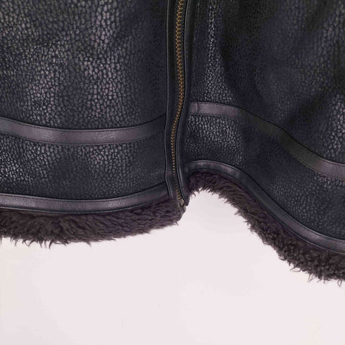 D'HOMME A HOMME B-3 フェイクレザー ボアジャケット メンズ JPN:XL
