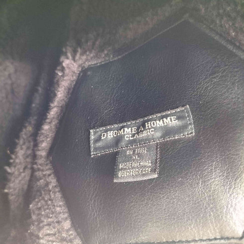 D'HOMME A HOMME B-3 フェイクレザー ボアジャケット メンズ JPN:XL