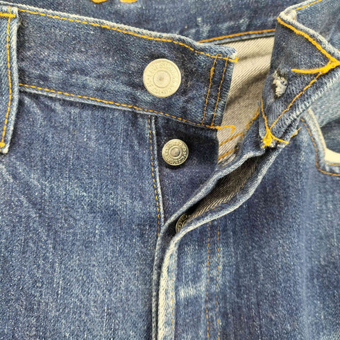 リーバイス Levis 501 BIGE 赤耳 ボタン裏555 バレンシア製 ボタンフライ ストレートデニムパンツ メンズ w31L36