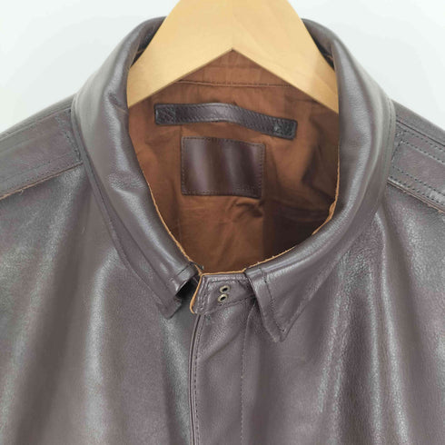 SCAR カウレザー 牛革 A-2 フライト ジャケット XXXL ビッグサイズ メンズ XXXL