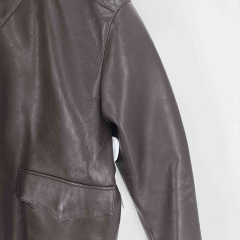 SCAR カウレザー 牛革 A-2 フライト ジャケット XXXL ビッグサイズ メンズ XXXL