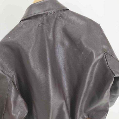 SCAR カウレザー 牛革 A-2 フライト ジャケット XXXL ビッグサイズ メンズ XXXL