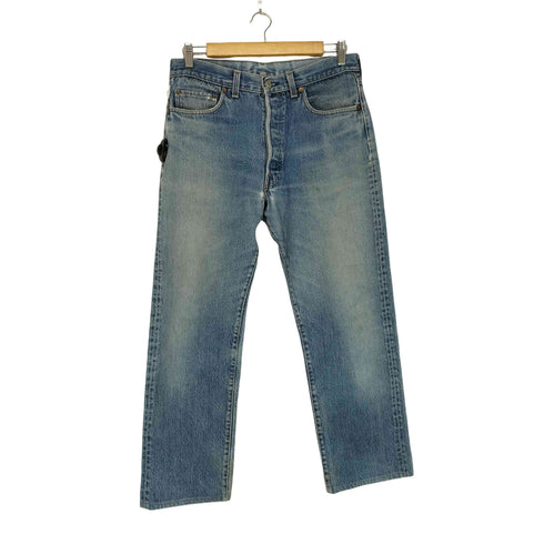 リーバイス Levis 501 ボタン裏558 81年9月製 ボタンフライデニムパンツ 黒カン 脇割り メンズ w34