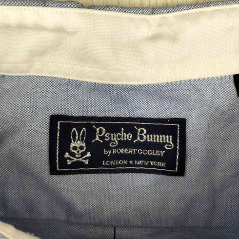 サイコバニー Psycho Bunny 七分袖 シャンブレーシャツ メンズ JPN:L