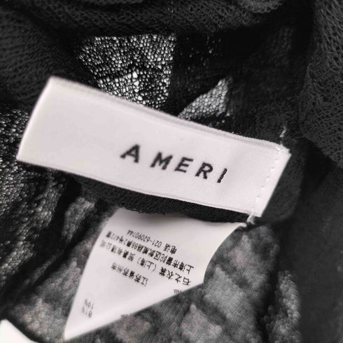 アメリ AMERI 21SS PLAID SHEER TURTLE KNIT レディース FREE