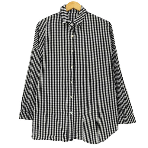 パターントルソー PATTERNTORSO チェック柄 ワイドシャツ レディース FREE