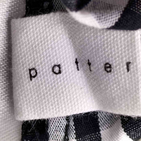 パターントルソー PATTERNTORSO チェック柄 ワイドシャツ レディース FREE
